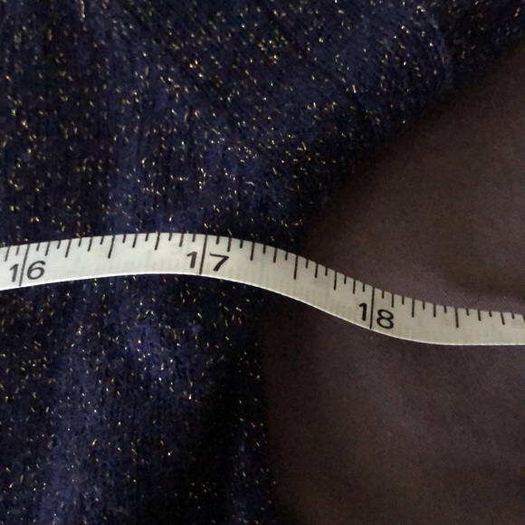 Marc Jacobs purple sweater M gold flecks wool/rayon/metallic - Picture 10 of 10